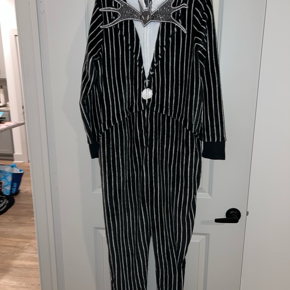 Jack Skellington pajama onesie